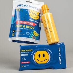Swype Wipes Detoxifying Face & Body Cleansing Wipes & CoCo Shea Moisturizer